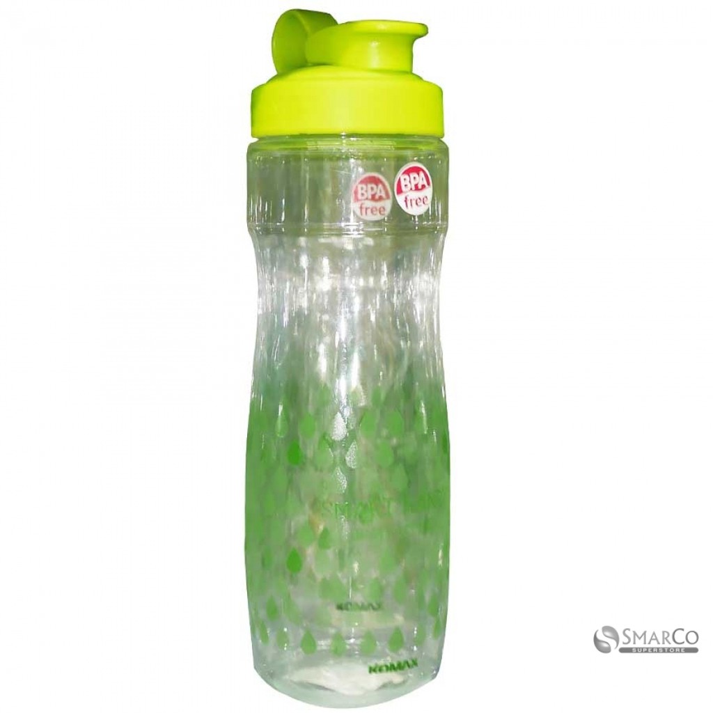 Bình Nước Nhựa Komax Hàn Quốc 20462 600ml hình dáng thể thao, thích hợp cầm tay, đi dã ngoại