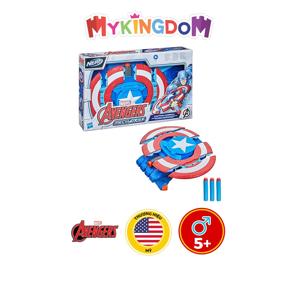 Đồ Chơi HASBRO AVENGERS Mô Hình Khiên Chiến Đấu Tấn Công Captain America Dòng Mech S F0265