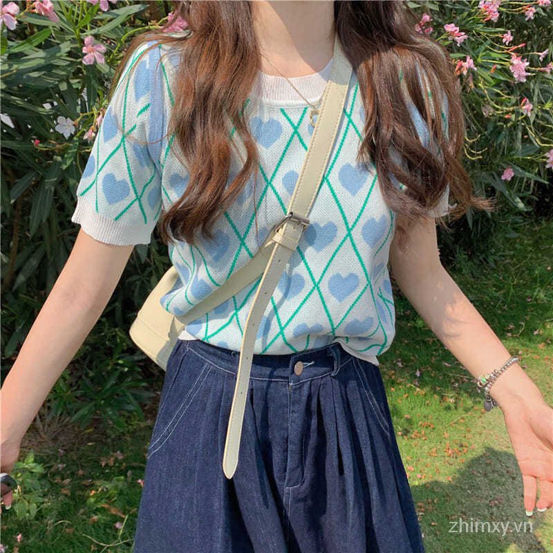 Áo sweater Do Dower tay ngắn dáng ngắn phối đồ thoải mái cho nữ | BigBuy360 - bigbuy360.vn