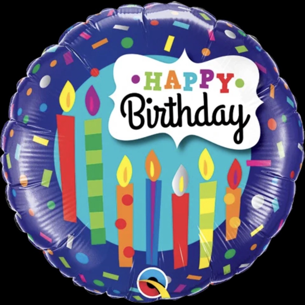 Bóng bay 3D trang trí sinh nhật in hoạ tiết happy birthday tráng nhôm size 18 inch HAPPYKID BBTTSN