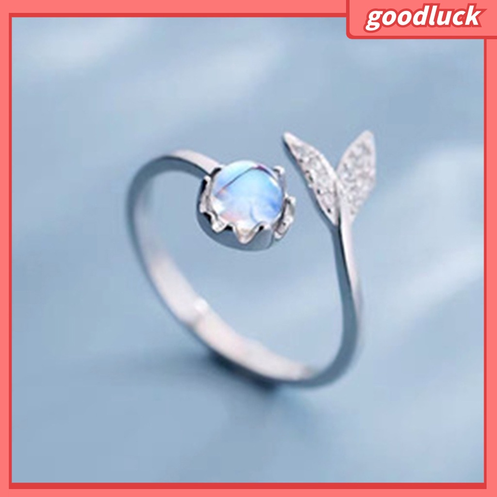 Goodluck| Nhẫn Hở Chống Gỉ Hình Đuôi Cá Sáng Tạo Thời Trang Cho Nữ