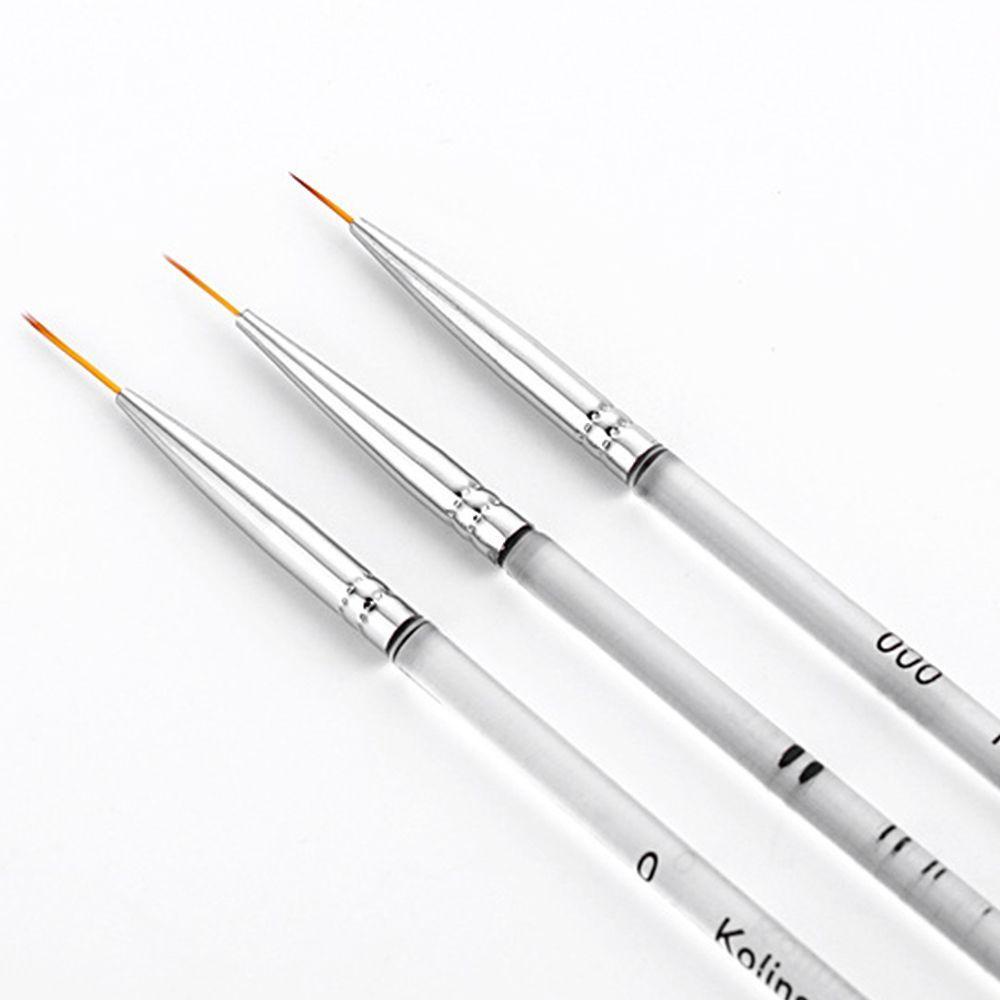 Set 3 Cọ Vẽ Trang Trí Móng Tay Nghệ Thuật Chuyên Nghiệp