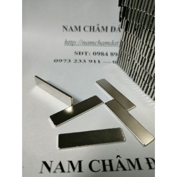 Nam châm viên 40x10x2mm, nam châm siêu mỏng đất hiếm, nam châm hình chữ nhật hít mạnh