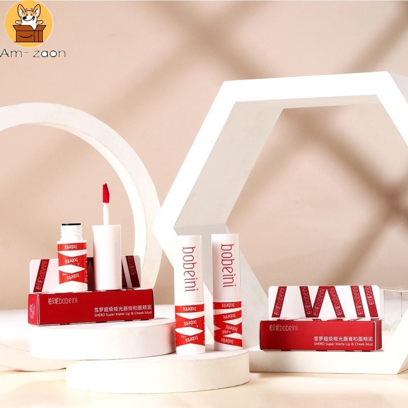 Son Môi Kiêm Má Hồng 8 Màu Sắc Tự Nhiên Tùy Chọn Dễ Lên Màu Lâu Trôi