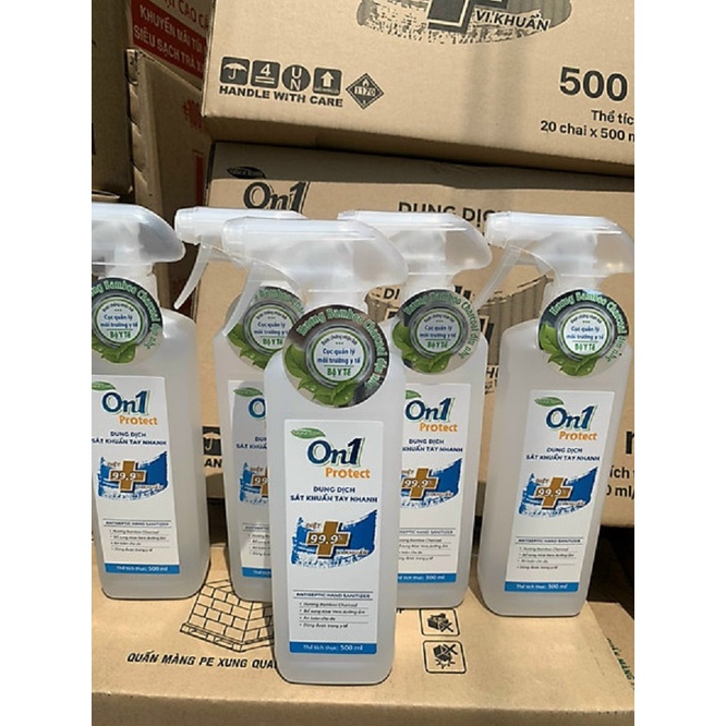 Dung Dịch Rửa Tay Khô On1 Hương BamBoo Charcoal 500ml