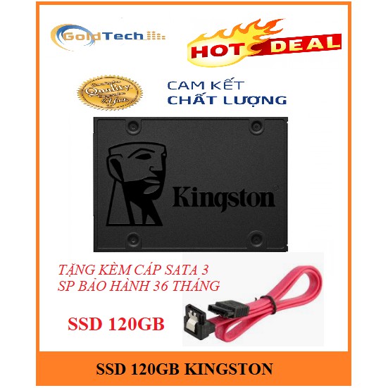 Ổ cứng SSD Kingston NOW A400 120GB 2.5'' SATA III HÀNG MỚI BẢO HÀNH 36 THÁNG