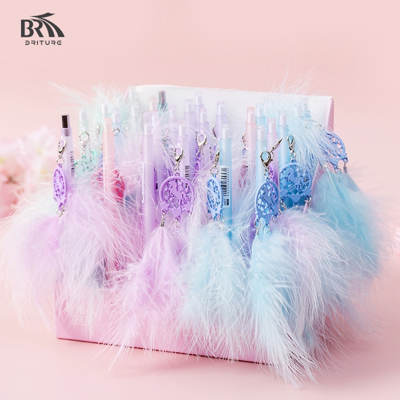 Bút Chì Cơ A836 Họa Tiết Công Chúa Lông Vũ Dễ Thương Cho Nữ