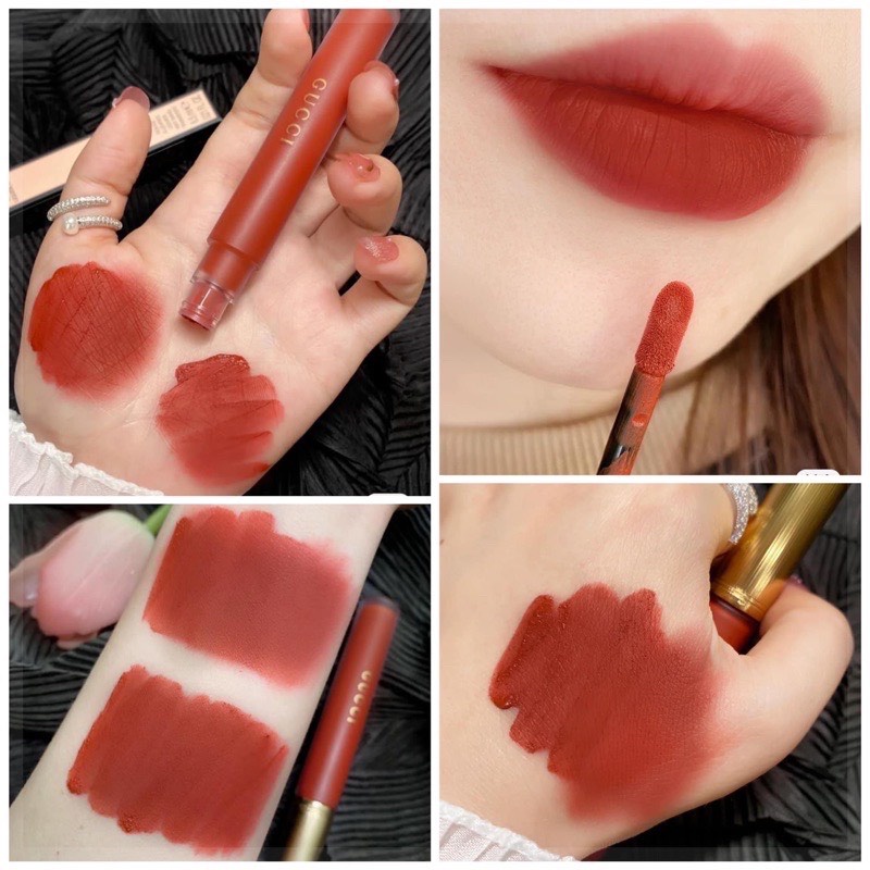 Son Kem Lì Gucci Rouge Liquid Matte , Son Gucci kem 25 208 505 521 311 413. Date xa, Full box, Có bill