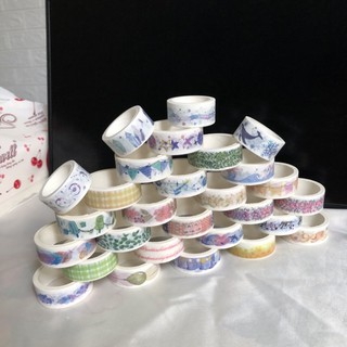 Cuộn washi bảng 1,5cm đủ hoạ tiết xinh