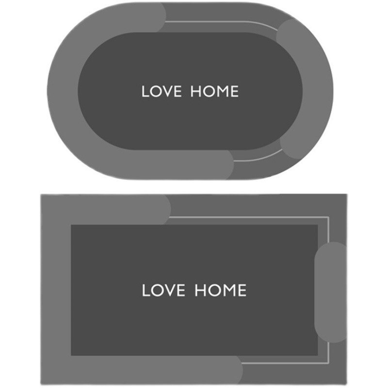 Thảm Hút Nước Siêu Thấm - Thảm Lau Chân Siêu Mềm Siêu Dày, Siêu Thấm Nước Chất Liệu Chống Trượt