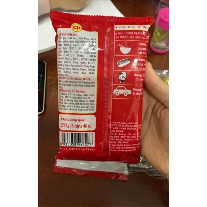 Gói Xúc Xích CP Heo-Bò 100g -200g