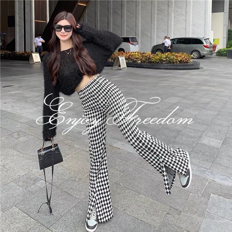 Enjoy Freedom Quần Ống Loe Lưng Cao Tôn Dáng Cho Nữ