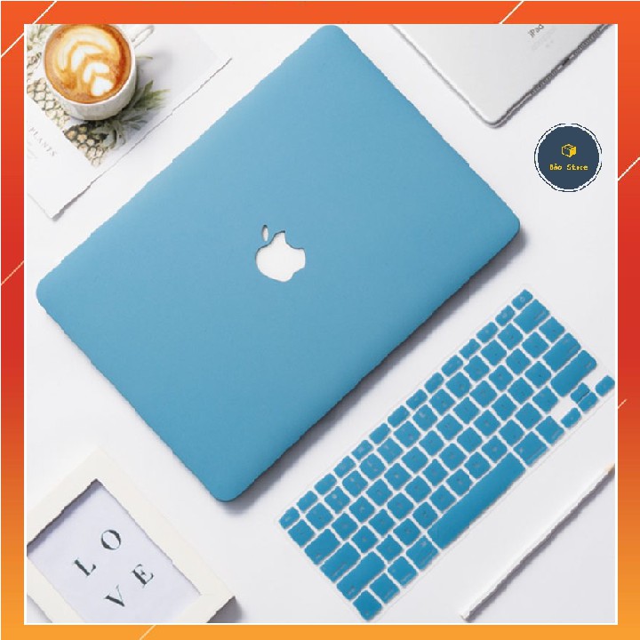 📘[ TẶNG MIẾNG DÁN MÀN HÌNH VÀ NÚT CHỐNG BỤI ]📘Ốp MacBook & Phủ Phím MacBook màu Xanh Pastel