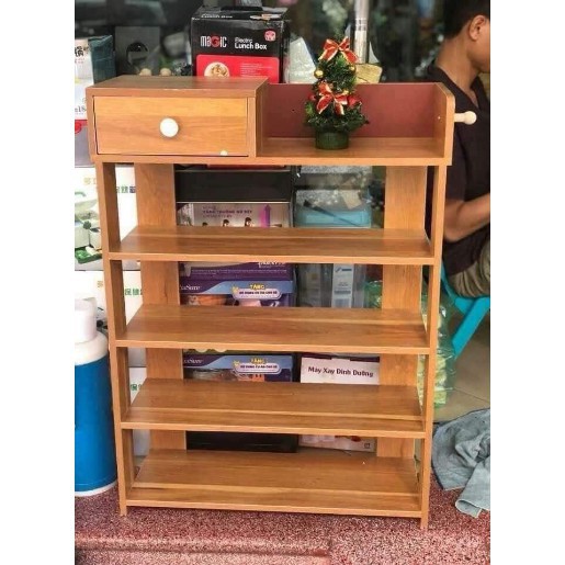 Tủ giày gỗ 7 tầng mẫu mới, kệ để giày gỗ công nghiệp chống ẩm MDF cao cấp | BigBuy360 - bigbuy360.vn