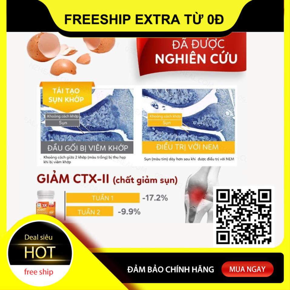 Bổ Sung NEM® Bổ Xương Khớp Deep Blue Health 3x Joint Defense with NEM 60v | BigBuy360 - bigbuy360.vn