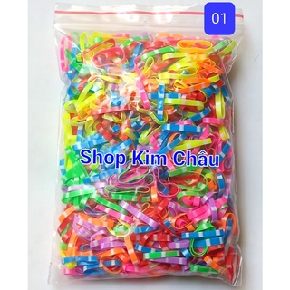 (Nhiều màu 01  Size To) Thun chun cột tóc cho bé gái dễ thương
