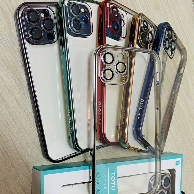 Ốp lưng TOTU viền màu bảo vệ Camera iPhone 12 Mini/ 12/ 12 Pro/ 12 Pro Max/ 11/ 11 Pro/ 11 pro Max Sang trọng