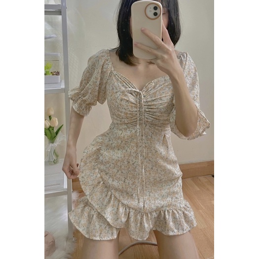 Đầm suzy + tăng HỘP QUÀ _ đầm mặc trễ vai hoặc cổ vuông hot hit | BigBuy360 - bigbuy360.vn