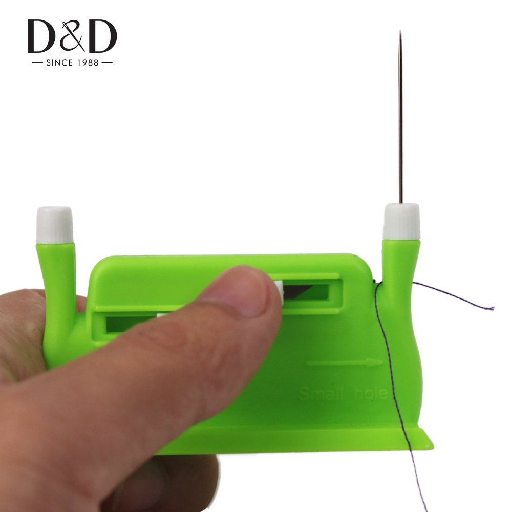 1 Dụng Cụ Xỏ Chỉ Hai Đầu Kèm 2 Đầu Kim Tiện Dụng DIY