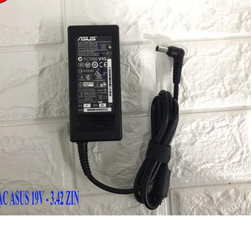 Sạc Laptop Asus 19V 3.42A 65W Tặng kèm dây nguồn (ADAPTER ASUS 19V3.42A)