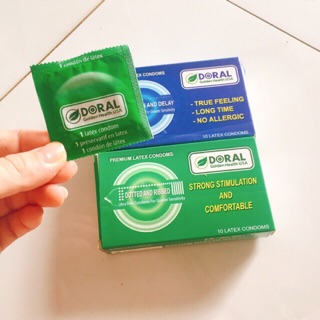 Combo 10 hộp và 10 hộp bao cao su doral