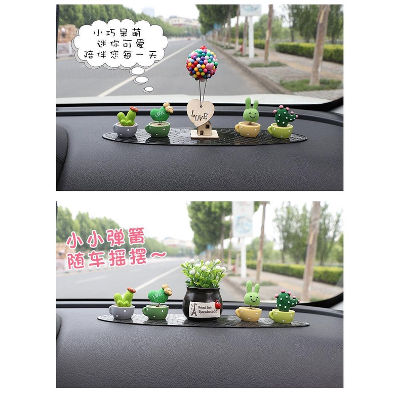 Mô Hình Cây Xương Rồng Trang Trí Xe Hơi Dễ Thương