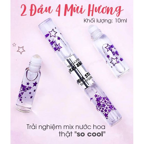 Nước Hoa 2 Đầu Dạng Lăn 4 Mùi Hương Silkygirl EDP Duo Rollerball 10ml | BigBuy360 - bigbuy360.vn