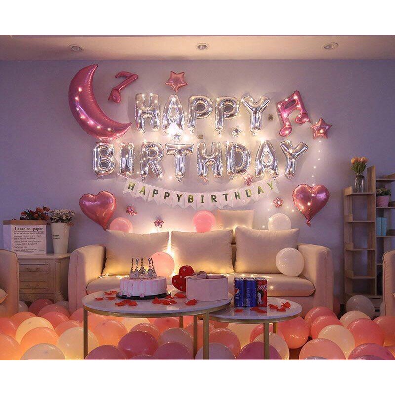 [Ảnh thật] Set trang trí sinh nhật lung linh HPBD (COMBO 117)