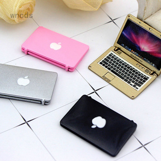 Laptop Mini Dễ Thương Trang Trí Nhà Búp Bê Kèm Biển Báo Và Màn Hình Apple