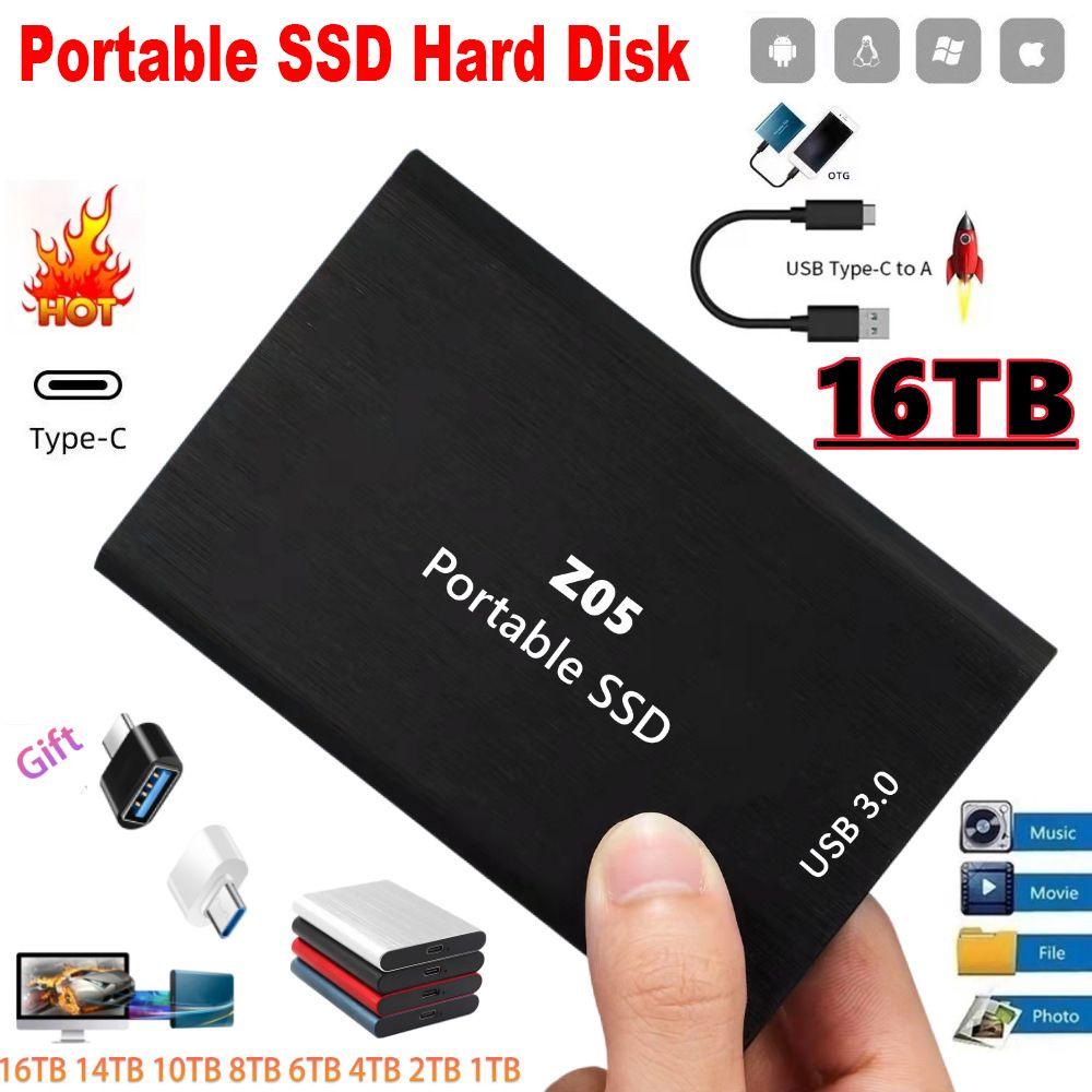 MYRON 2TB 4TB 8TB 16TB Tablet Mobile Hard Disk Portable USB 3.1 Type-C M.2 SSD Laptop High Speed Solid State Drive Phone External Storage/Multicolor | BigBuy360 - bigbuy360.vn