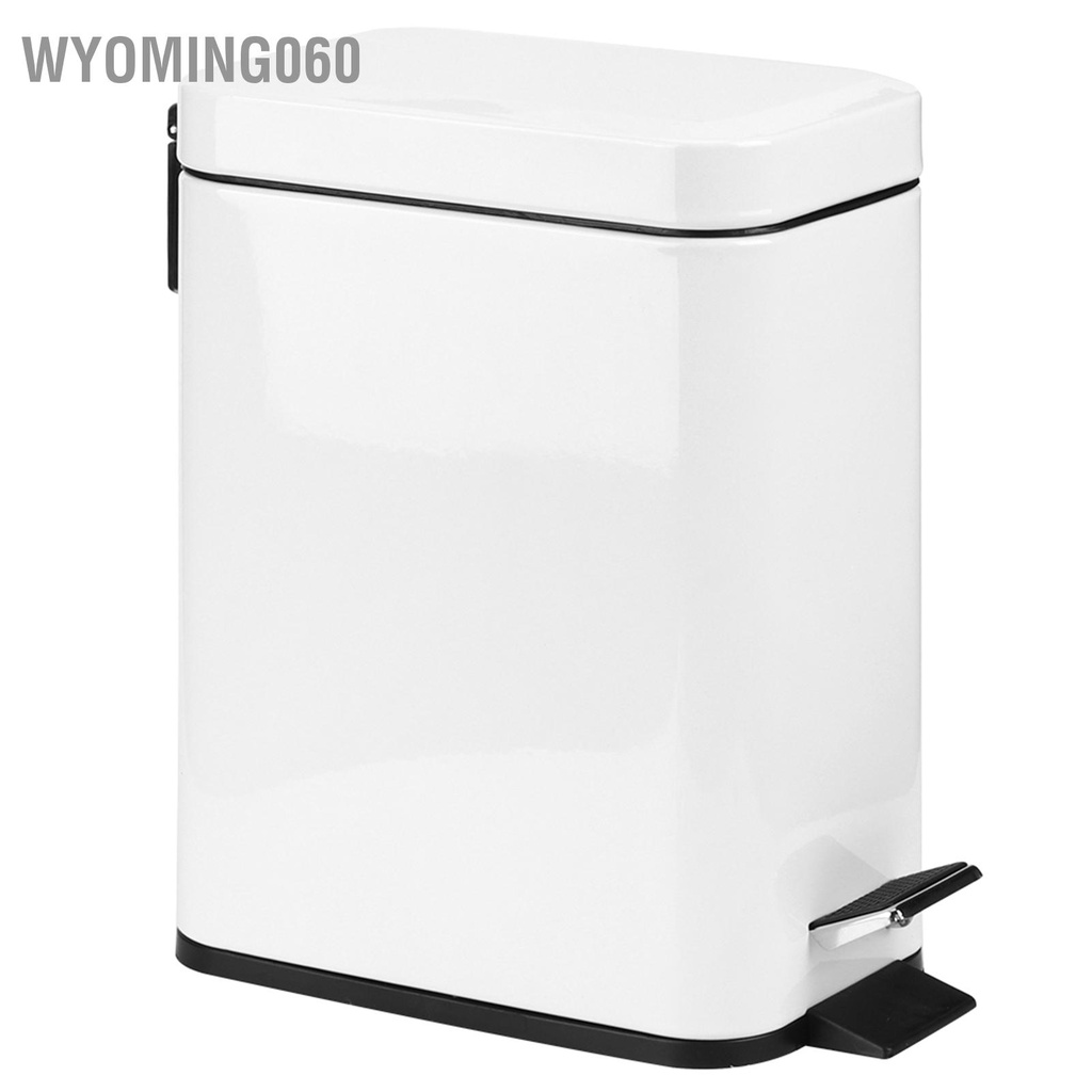 Thùng Đựng Rác 5L Bằng Thép Không Gỉ Có Bàn Đạp Không Gây Tiếng Ồn Tiện Dụng Cho Nhà Bếp / Nhà Tắm