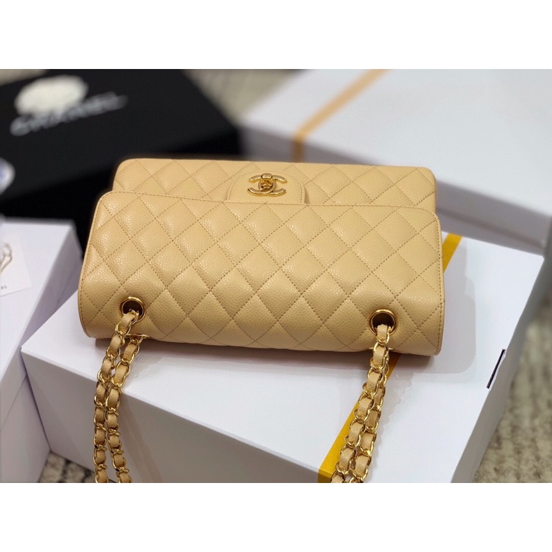 Túi xách Chanel classic cao cấp màu nude suze 25cm