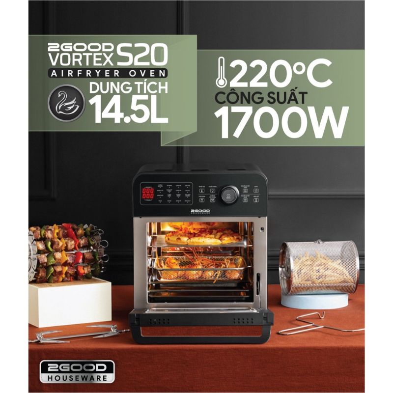 Nồi chiên không dầu 2Good Vortex S20