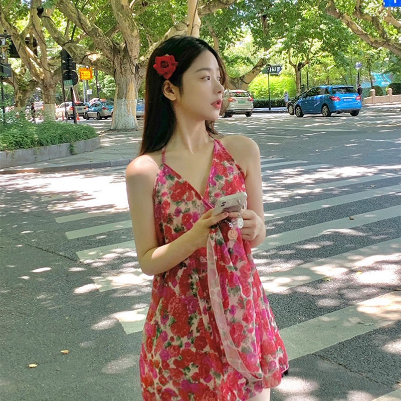 Kẹp Tóc Hình Hoa Hồng Đỏ Phong Cách Retro Thanh Lịch