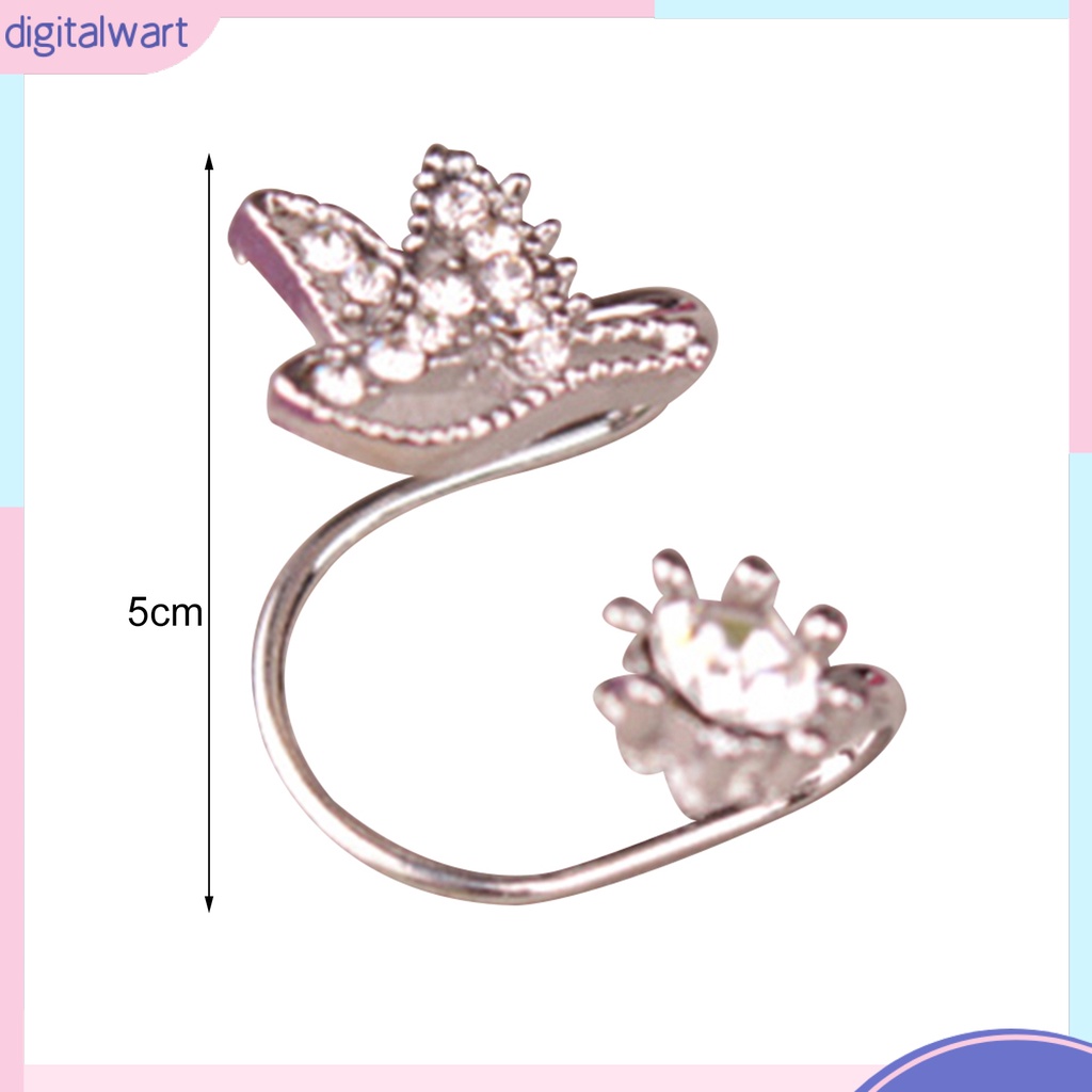 Khuyên gắn vành tai hình chú chim đính đá thời trang cho nữ