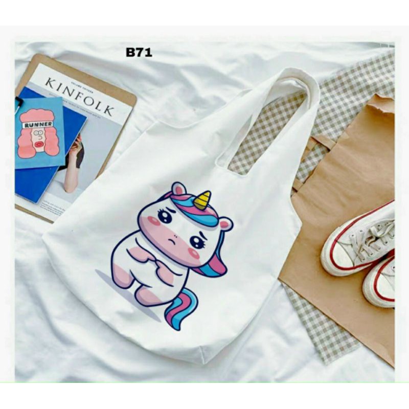 Túi Canvas Hoạ Tiết Hoạt Hình Siêu Cute