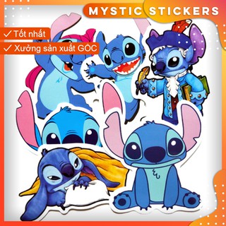 [STITCH#1] 6 Sticker chống nước/ trang trí,dán xe laptop mũ bảo hiểm vali...