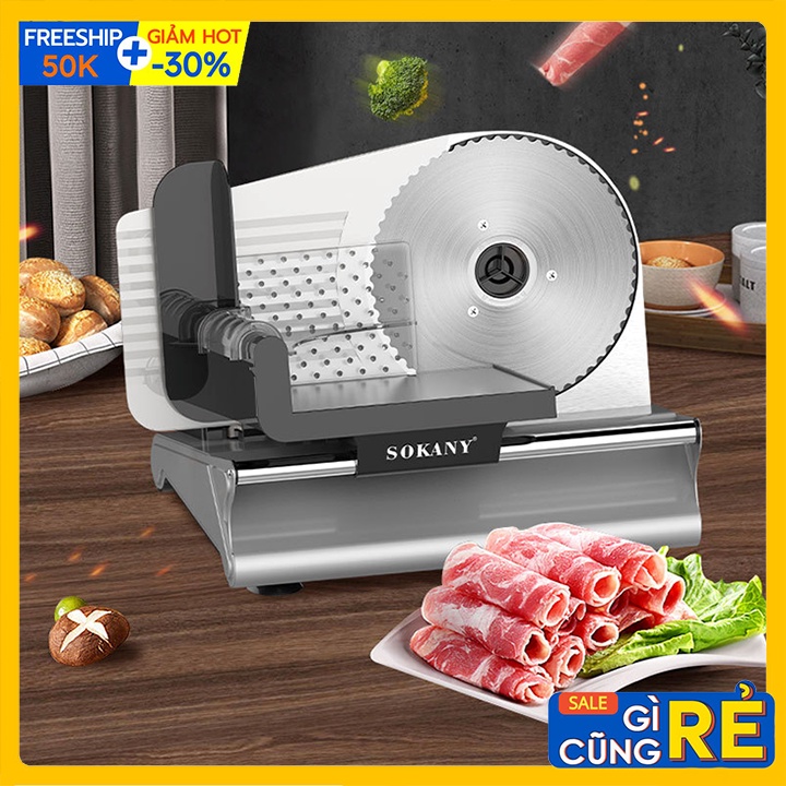 Máy Thái Thịt Sống, Chín Giò Chả, Thực Phẩm Đa Năng Chính Hãng SOKANY