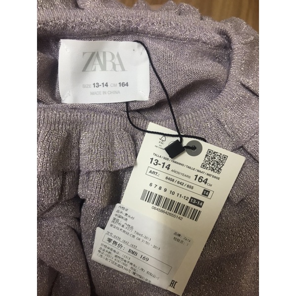 Áo len zara auth newtag size 13-14