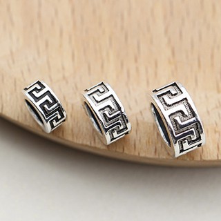 Phụ kiện charm bạc hạt great wall xỏ ( lớn )