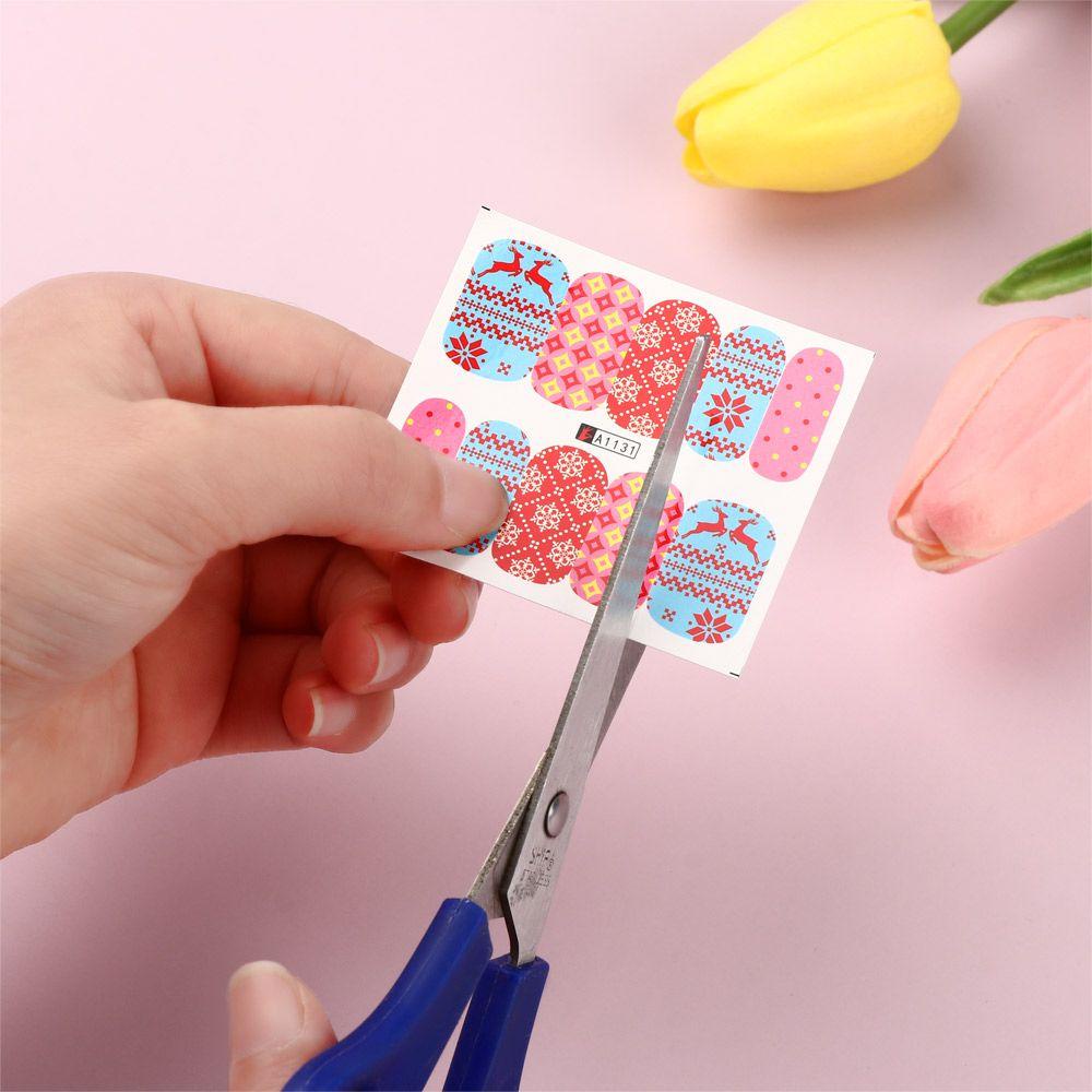 XIANTIN Sticker Dán Móng Họa Tiết Giáng Sinh 3D