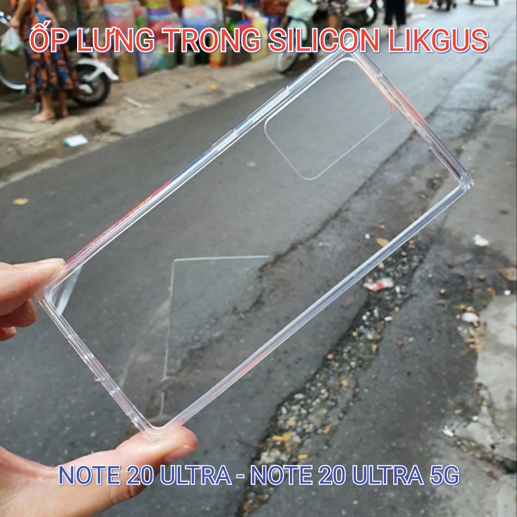 Ốp lưng chống sốc trong suốt không ố vàng Likgus cho Samsung Galaxy Note 20,Note 20 Ultra