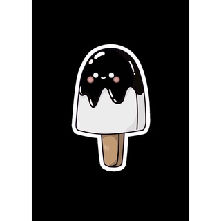 Sticker Đồ Ăn ( Đen )