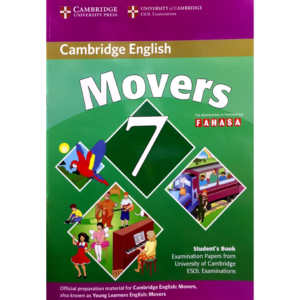 Sách - Cambridge Young Learner English Test Movers 7 SB FAHASA Reprint Edition