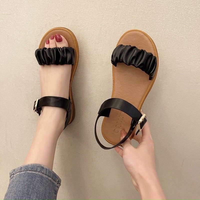 Sandal đế bằng  Nhúm QUAI DÁN (P1)