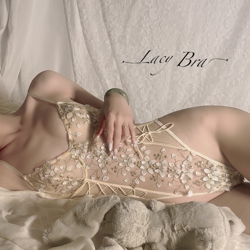 Áo Bodysuilts Thêu Hoa Voan Mềm Gợi Cảm Lacy Bra - S4 | BigBuy360 - bigbuy360.vn