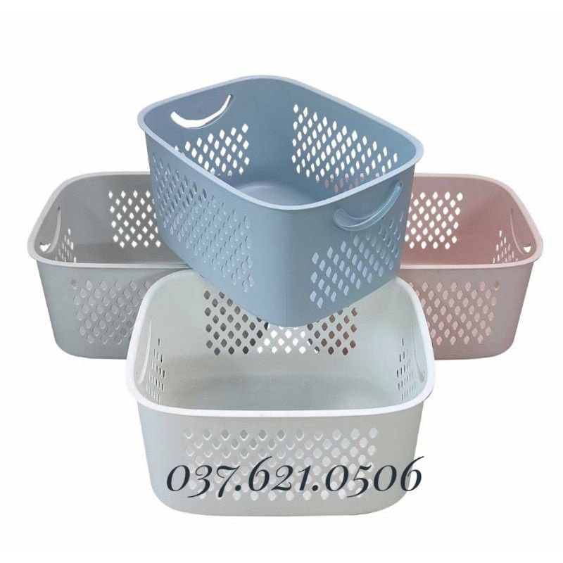 Rổ đựng đồ, sọt đựng quần áo đồ chơi có quai hàng đẹp