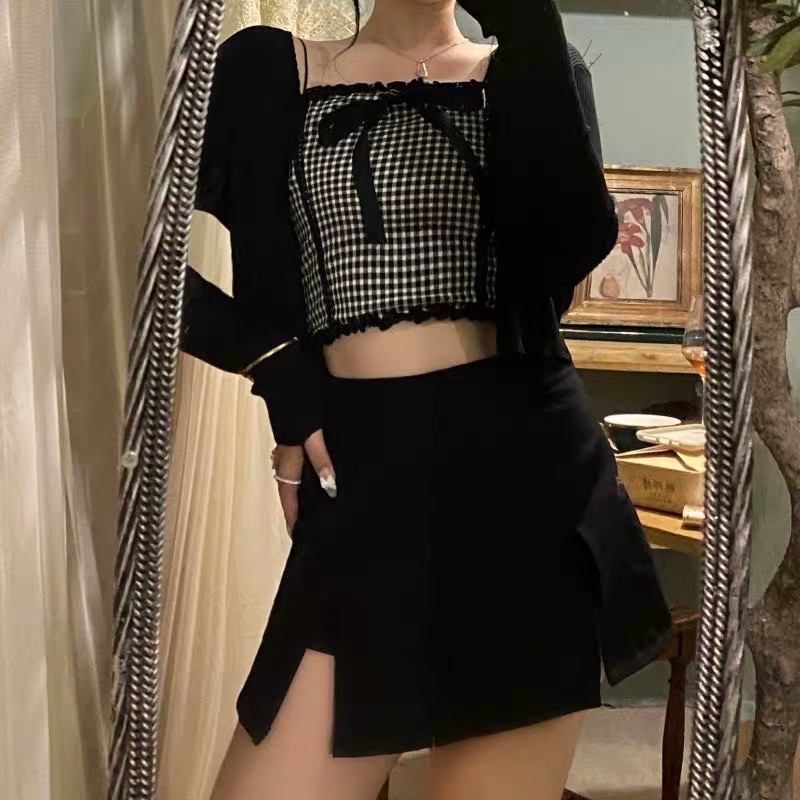 CHÂN VÁY PHỐI QUẦN / CHÂN VÁY BODY XẺ Hàng QC LOẠI 1 / ảnh thật | BigBuy360 - bigbuy360.vn