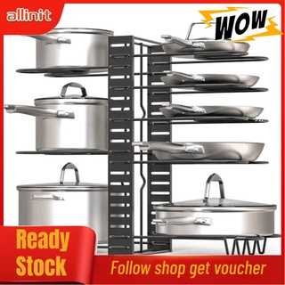 Allinit Multi Layer Pot Shelf Thicken Iron Art Holder for Cutting Board Chopping Cover