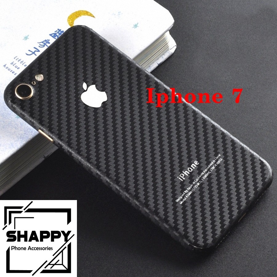 Skin Dán Cacbon Trắng Đen Full Viền IPhone 6/6S/6Plus/6SPlus/7/7Plus [Shappy Shop]